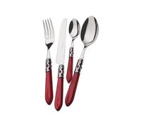 Bugatti Set 49 Posate Aladdin Ghiera Cromata Bordeaux
