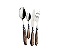 Bugatti Set 49 Posate Aladdin Ghiera Cromata Onice