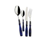 Bugatti Set 49 Posate Arianna Ghiera Argento Antico Blu