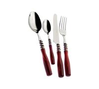 Bugatti Set 49 Posate Arianna Ghiera Argento Antico Bordeaux