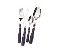 Bugatti Set 49 Posate Arianna Ghiera Cromata Blu
