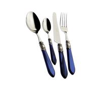 Bugatti Set 49 Posate Oxford Ghiera Argento Antico Blu