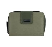 bugatti Sina Portafoglio S con zip in vera pelle, donna, verde