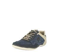 bugatti Sneakers casual con suola flessibile, scarpe stringate con memory foam, lacci elastici Uomo, Blu Blu Scuro, 45 EU