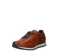 bugatti Uomo Sneaker casual in pelle, scarpe stringate con memory foam, soletta sostituibile, Cognac, 41 EU