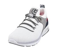 bugatti Sneaker Sportive Con Memory Foam Dal Design Sportivo, Lacci Elastici, Traspiranti, Sneaker Uomo, Bianco, 44 EU