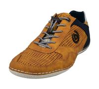 bugatti Sneakers casual con suola flessibile, scarpe stringate con memory foam, lacci elastici Uomo, Giallo, 46 EU