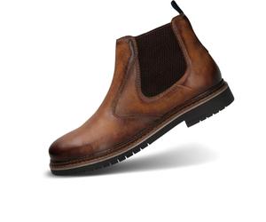 bugatti Stivali da uomo 331-aon32 con fodera fredda, cognac, 48 EU