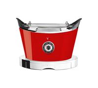 BUGATTI, Volo, Tostapane Elettronico, 4 Funzioni, 6 Livelli di Tostatura, Design innovativo, Corpo in Acciaio Inox, Pinze per Toast e Pane non incluse, Potenza 930 W (Rosso)