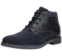 bugatti Uomo Scarpe da Lavoro in Pelle con impregnazione di Lunga Durata e vestibilità Extra Ampia, Blu, 42 EU