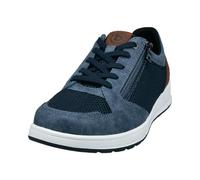 bugatti Uomo Sneaker Casual con Cerniera, Suola Resistente, Blu Scuro, 43 EU