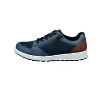 bugatti Uomo Sneaker Casual con Cerniera, Suola Resistente, Blu Scuro, 45 EU