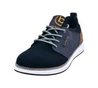 bugatti Uomo Sneakers con memory foam dal design sportivo, vestibilità ergonomica, Blu Scuro, 45 EU