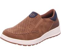 bugatti Uomo Sneakers Slip-on Casual, Ciabatte con Fascia Elastica e Logo, Cognac, 43 EU