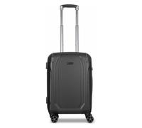 Bugatti Fashion Trolley Valencia - 4 ruote, cabina S 55 cm, nero/argento - Taglia One Size