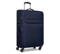BUGATTI Valigia Check-in per uomo e donna, grande trolley XL, 46,5 x 28,5 x 75 cm, in poliestere flessibile di alta qualità, espandibile e doppio rotolo, serie Valencia Soft