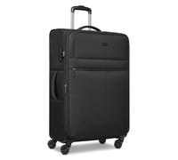 BUGATTI Valigia Check-in per uomo e donna, grande trolley XL, 46,5 x 28,5 x 75 cm, in poliestere flessibile di alta qualità, espandibile e doppio rotolo, serie Valencia Soft