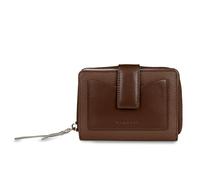 bugatti Viola Portafoglio da donna S in pelle con chiusura a zip e protezione RFID - grigio/cognac
