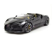 Bugatti W16 Mistral Nera Auto Modello 1:18 Bburago Die-Cast 24 cm