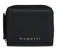 bugatti Zip Around Wallet S Black Saffiano