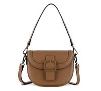 bugatti Zita borsa a tracolla piccola con patta e due tracolle, cognac