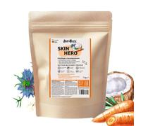 BugBell 7 kg di mangime secco di alta qualità, per la cura del pelo e repellente contro i parassiti, con carota, olio di cumino nero, olio di cocco, cistrosmarino e polvere di rosmarino