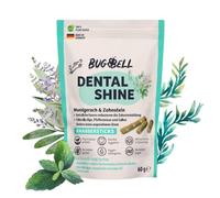 BugBell Morbidi bastoncini per gnocchi per cani, 60 g, alito cattivo e tartaro, riduce i grassi e vegetali, favorisce il respiro piacevole e la riduzione del tartaro, clorella, salvia, menta piperita