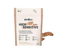 BugBell Snack ipoallergenico per cani 60 g, solo quattro componenti sensibili, delicato allo stomaco, per cani allergici, insetti snack durante le diete esclusioni