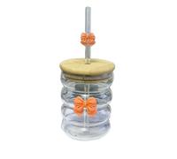 Bugglas tazza di acqua carina, cartone animato chale, a strisce carino doodle tazza di caffè per la casa frutta tè limonata ragazza regalo
