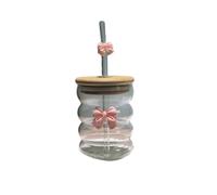Bugglas tazza di acqua carina, cartone animato chale, a strisce carino doodle tazza di caffè per la casa frutta tè limonata ragazza regalo