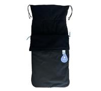 buggysnuggle x Roma - Coprigambe universale impermeabile per passeggino, 2 in 1, per mantenere il bambino caldo e asciutto, colore: nero