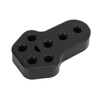 Bughhing di scarico di scarico universale Boccola ad alta densità ad alta densità Muffler Monte Bracket per gancio di telaio per tubo di scarico 12 mm dia 7 fori (Nero)