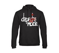 Bughyprint Felpa con Cappuccio Uomo Depeche Mode Memento Mori Tour 2023 Nero, XL