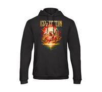 Bughyprint Felpa con Cappuccio Uomo LED Zeppelin New Merch Limited Edition 2026, S