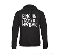 Bughyprint Felpa con Cappuccio Uomo Pinguini Tattici NUCLEARI, XL