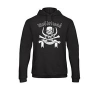 Bughyprint Felpa con Cappuccio Uomo Rock Band Bundle Lemmy Motorhead March OR Die, L