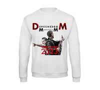 Bughyprint Felpa Girocollo Unisex Depeche Mode Memento Mori Tour 2023 Bianco