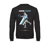 Bughyprint Felpa Girocollo Unisex JANNIK Sinner Tennis Italia TENNISTA Italiano Australian Open, S
