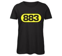 Bughyprint Tshirt Maglia Maglietta Cotone Donna Casual Girocollo 883 Max PEZZALI Max Forever HITSONLY STADI, XL