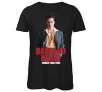 Bughyprint Tshirt Maglia Maglietta Cotone Donna Casual Girocollo Damiano David, S