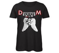 Bughyprint Tshirt Maglia Maglietta Cotone Donna Casual Girocollo Depeche Mode DM World Tour Italy Italia Maglietta CELEBRATIVA Mono, XL