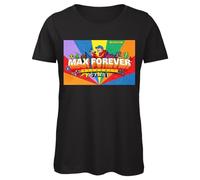 Bughyprint Tshirt Maglia Maglietta Cotone Donna Casual Girocollo Max Forever Max PEZZALI 883 STADI 2023 2024, S
