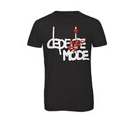 Bughyprint Tshirt Maglia Maglietta Depeche Mode DM Memento Mori Tour 2023 Nero, L