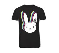 Bughyprint Tshirt Maglia Maglietta Uomo Bad Bunny Logo RAPSTAR Rap Famous Hip Hop Trap, M