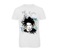 Bughyprint Tshirt Maglia Maglietta Uomo Bundle The Cure Robert Smith, S