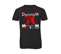 Bughyprint Tshirt Maglia Maglietta Uomo Depeche Mode World Tour 2024 Italy Italia Maglietta CELEBRATIVA Red, L