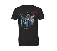 Bughyprint Tshirt Maglia Maglietta Uomo Rock Band Bundle Gorillaz, L