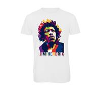 Bughyprint Tshirt Maglia Maglietta Uomo Rock Band Bundle Jimi Hendrix Fan Art Pop, M