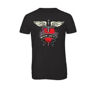 Bughyprint Tshirt Maglia Maglietta Uomo Rock Band Bundle Jon Bon Jovi, XXL