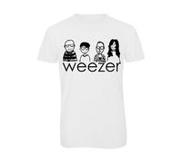 Bughyprint Tshirt Maglia Maglietta Uomo Rock Band Bundle Weezer, S